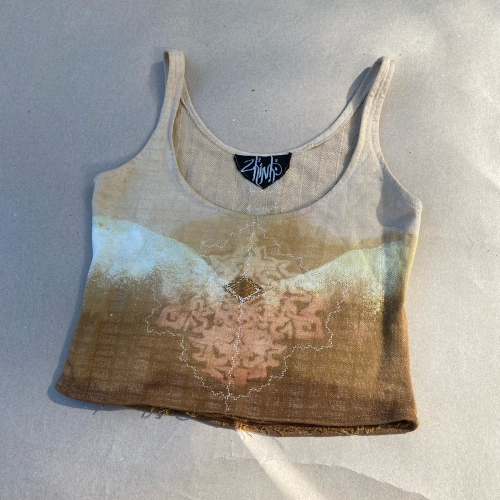 Zhinh Handmade embroidered tank